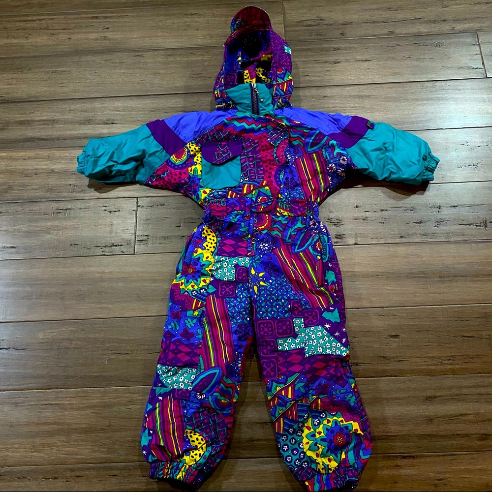 Edelweiss vintage snowsuit bright colorful